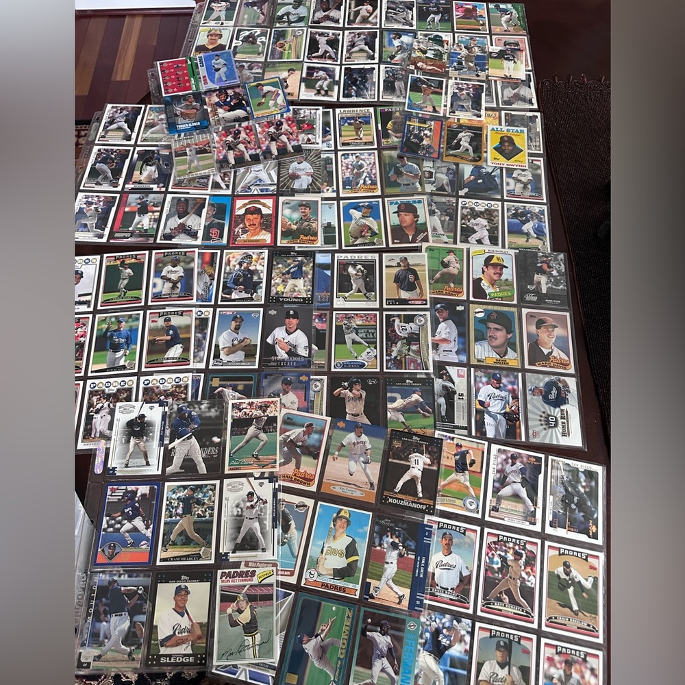 140+ MLB San Diego Padres Baseball Card Lot Gwynn Rettenmund Gonzalez Klesko